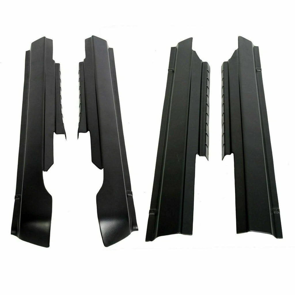 Set of 4 Rocker Panel Guard Sill Plate Covers for Ram 1500/2500/3500 (2009–2018)