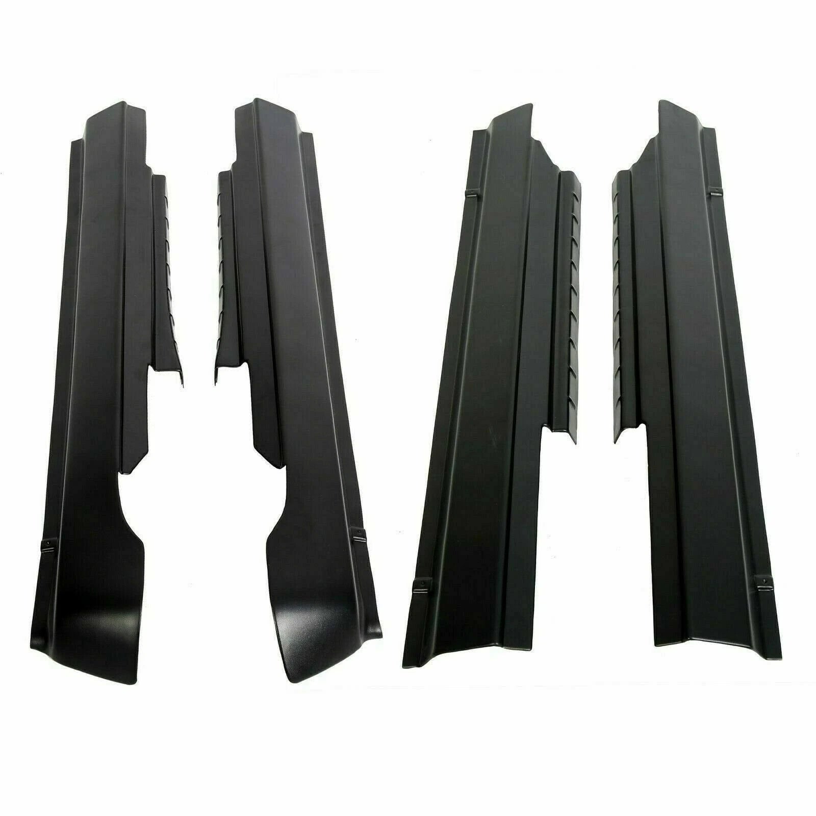 Set of 4 Rocker Panel Guard Sill Plate Covers for Ram 1500/2500/3500 (2009–2018)