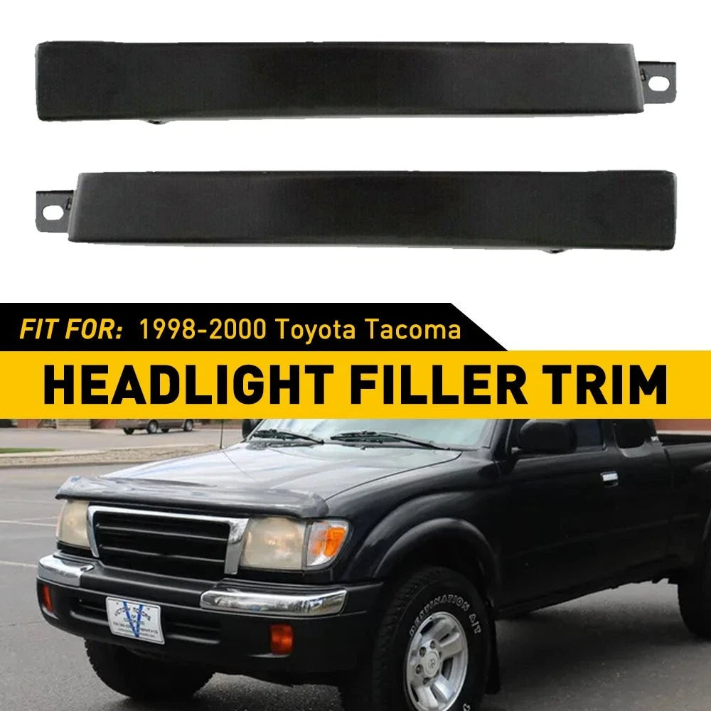 Set of 2 Headlight Filler Trim for Toyota Tacoma (1998–2000)