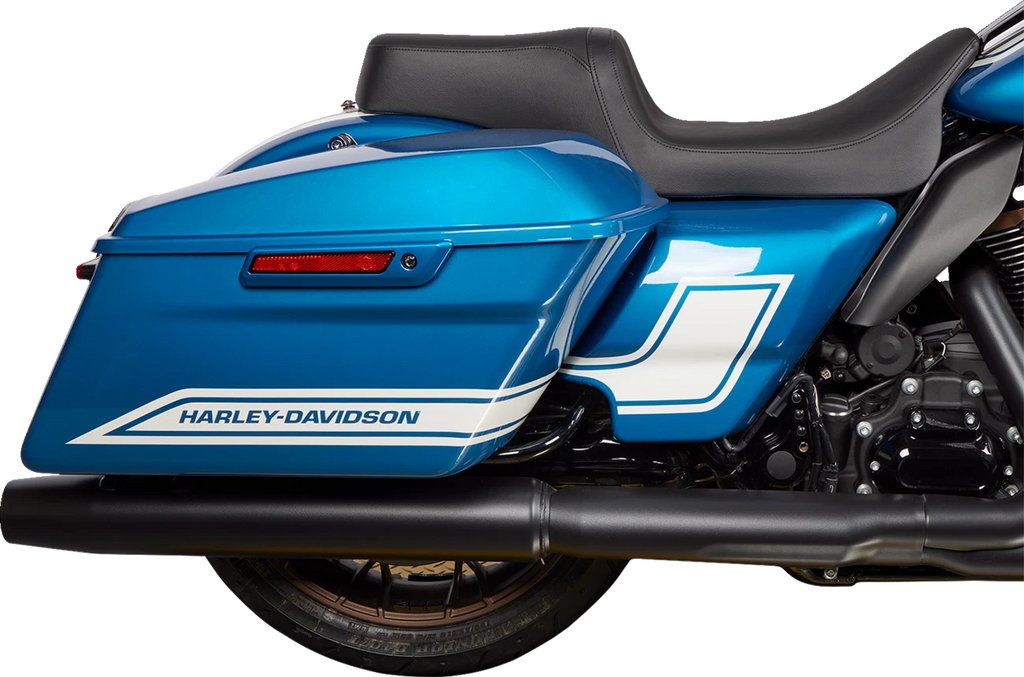 Predator 1Up Seat for Harley FLH (2008–2023) - Vinyl - Black - Smooth