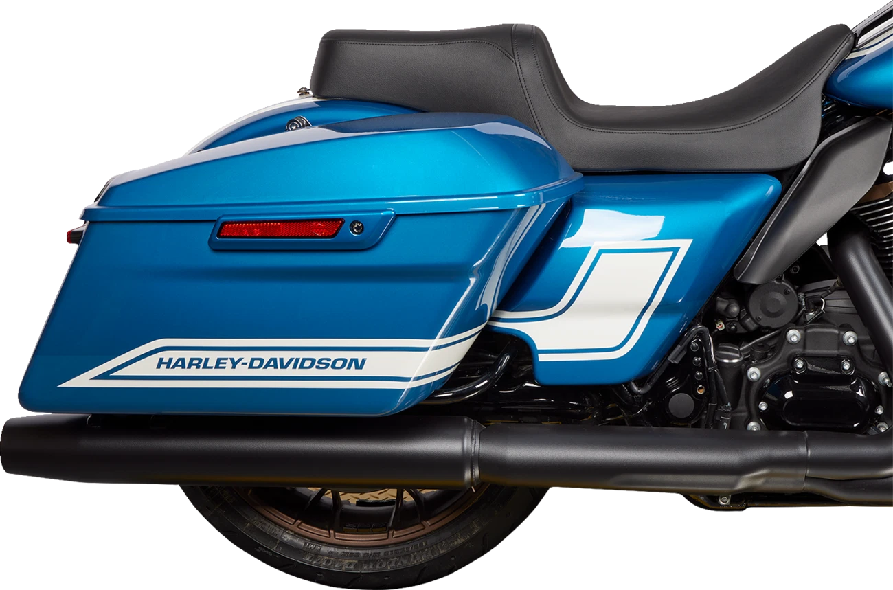 Predator 1Up Seat for Harley FLH (2008–2023) - Vinyl - Black - Smooth