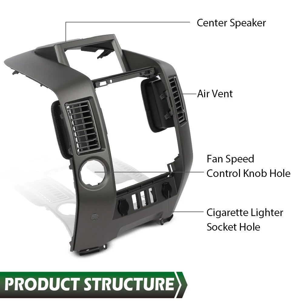 Center Dash Console Bezel for Nissan Titan Armada (2004–2006)
