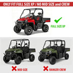 Black ABS Hard Top Roof for Polaris Ranger XP 800 (2009–2014)