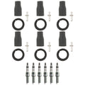 Set of 6 NGK Iridium IX Spark Plugs & Coil Boots for Azera Cadenza Sedona (2011–2017)