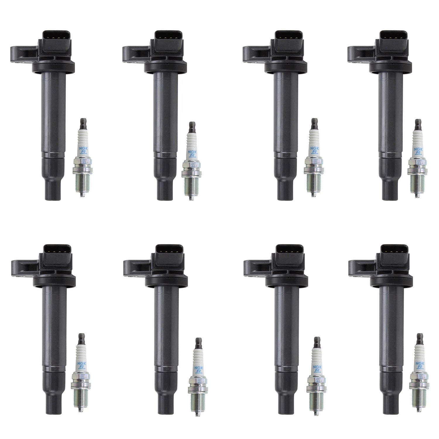 Set of 8 Ignition Coils & NGK Spark Plugs for Lexus GS430 SC430 (2001–2006)