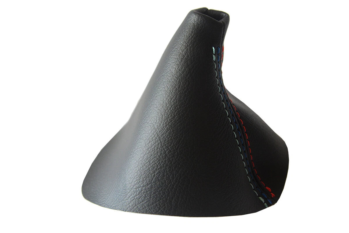 Leather Automatic Shift Boot Cover for BMW E81 E82 E87 (2004–2013) Black M Type