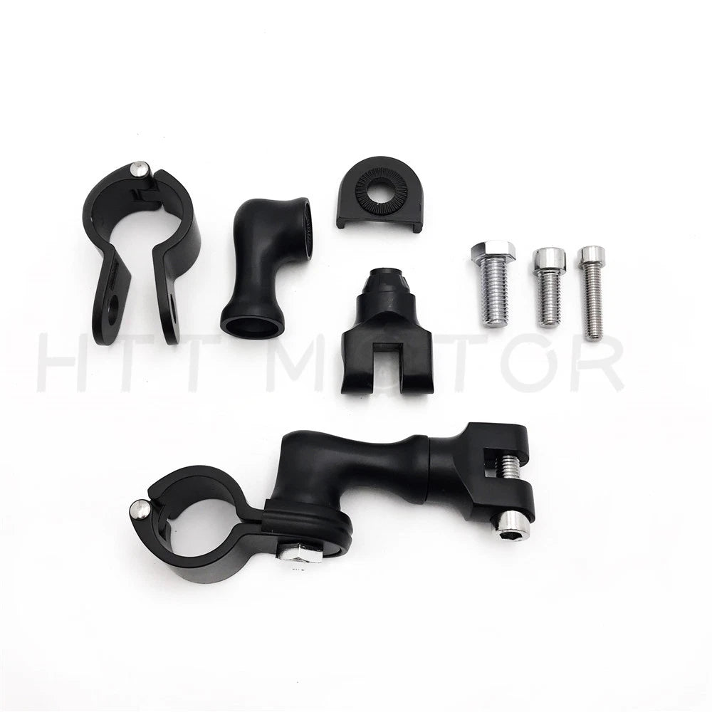 Foot Peg Clamp Male Mount for Harley Honda Kawasaki Suzuki Yamaha (All Years)