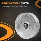 Flat Idler Pulley for Wright Commercial Lawn Mower