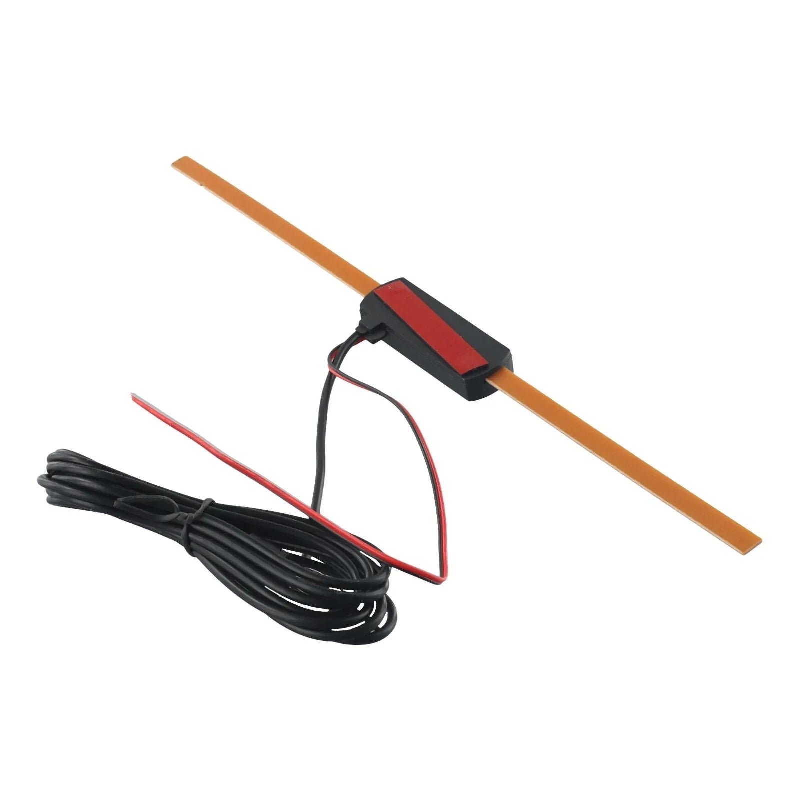 Antenna Signal Booster W/ 7-ft Cables for Windshield AM/FM Radio