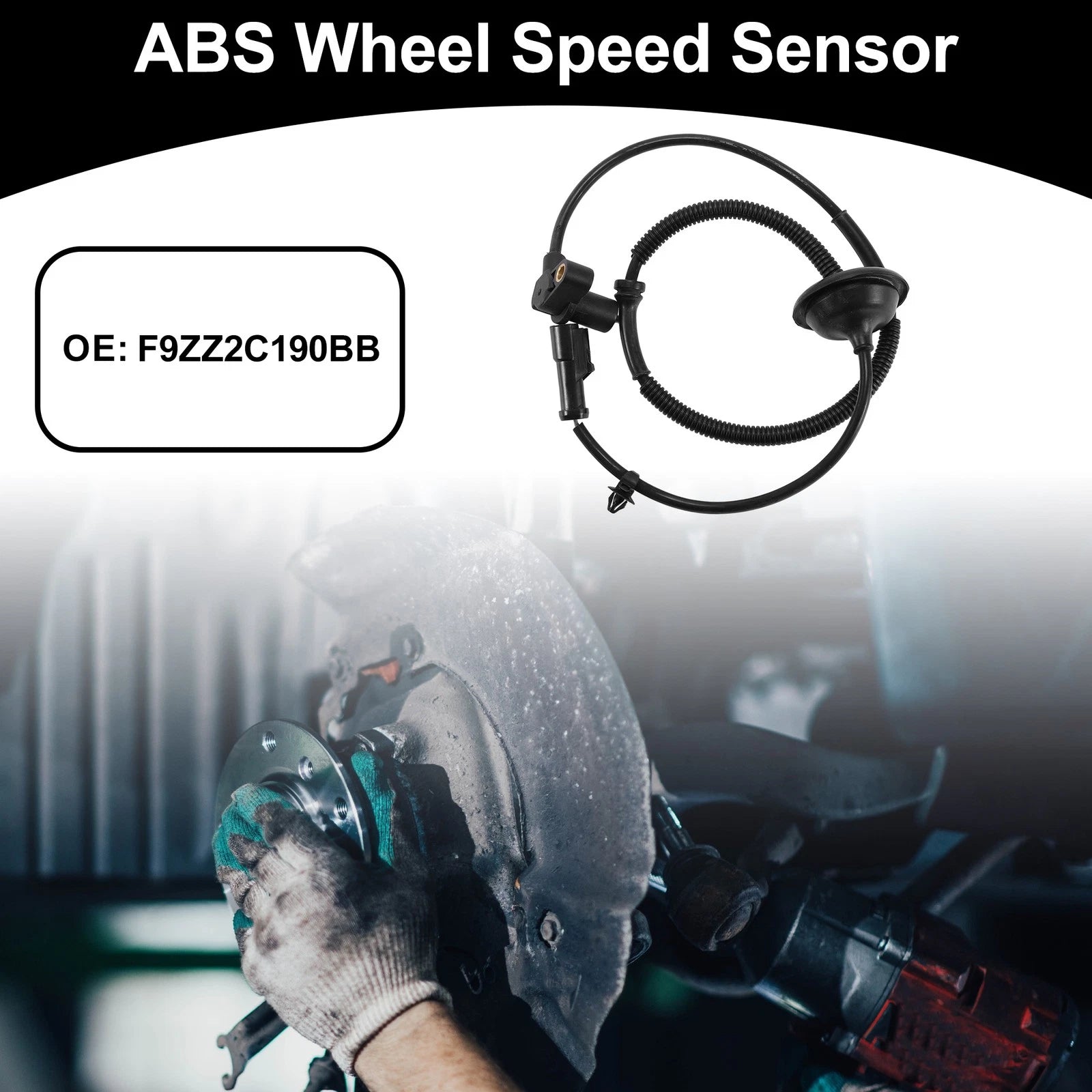 Rear Right ABS Wheel Speed Sensor for Ford Mustang (1999–2004) No.F9ZZ2C190BB