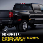 Red Amber LED Side Marker Lights for Chevy Silverado 2500HD 3500HD (2001–2014)