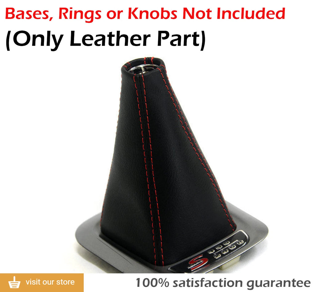 Manual Shift Boot Cover for Acura CL (2001–2003) Red Stitch PVC Leather