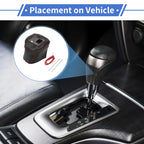 Gear Shift Knob Cover for Nissan Rogue (2021–2024) Black Carbon Fiber Red