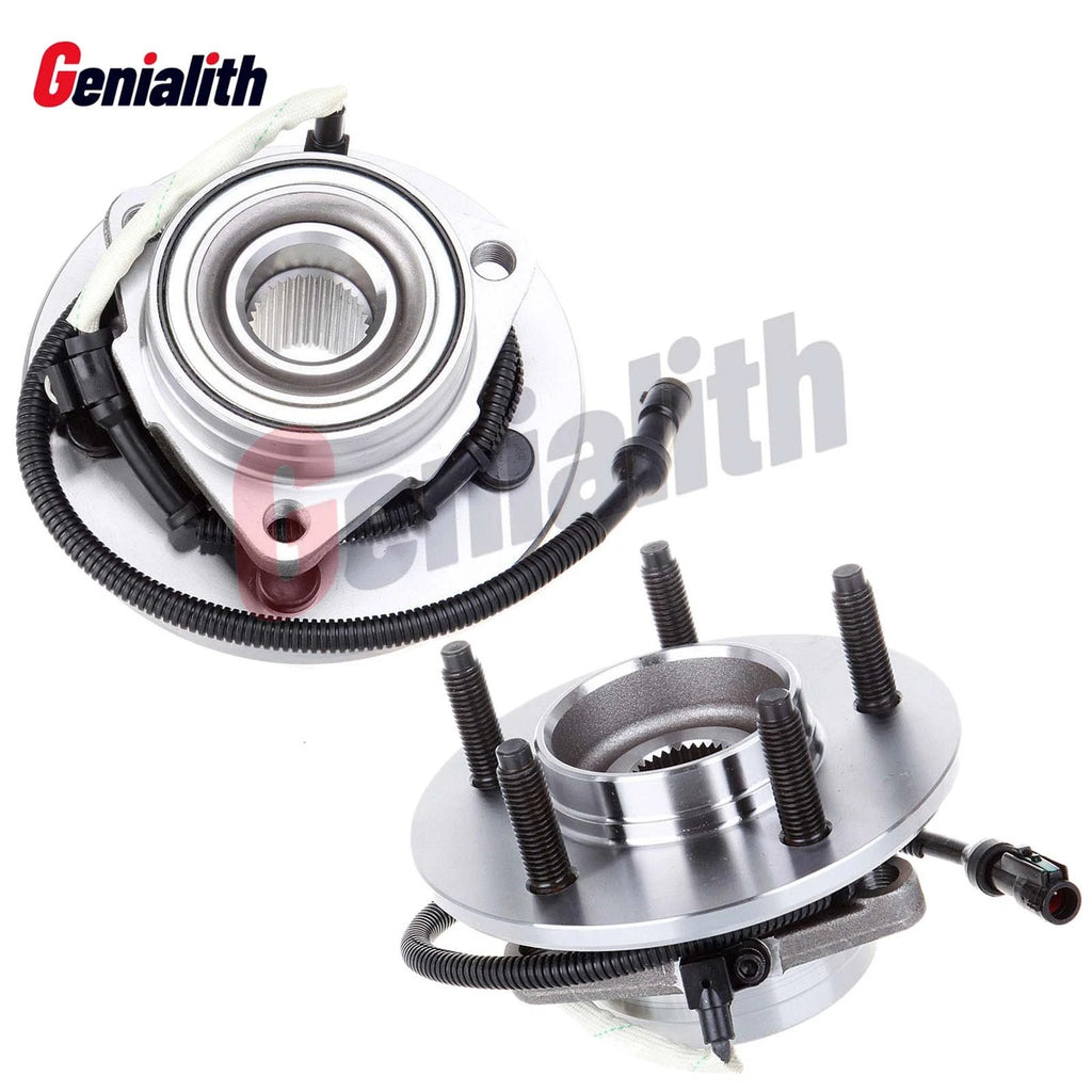 2 Front Wheel Bearing and Hub for Ford F-150 (2000–2003) w/ABS 4x4
