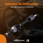 Front Driver Left CV Axle Shaft for Ford Edge Lincoln MKX (2007–2015)