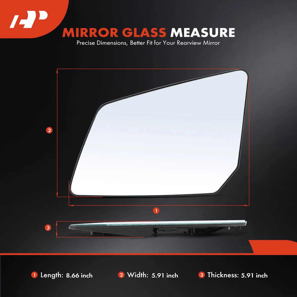Heated Driver Power Mirror Glass for Chevy Traverse (2009-2015)