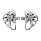 Pair Rear Passenger Footrest Floorboard Chrome for Harley Touring Softail