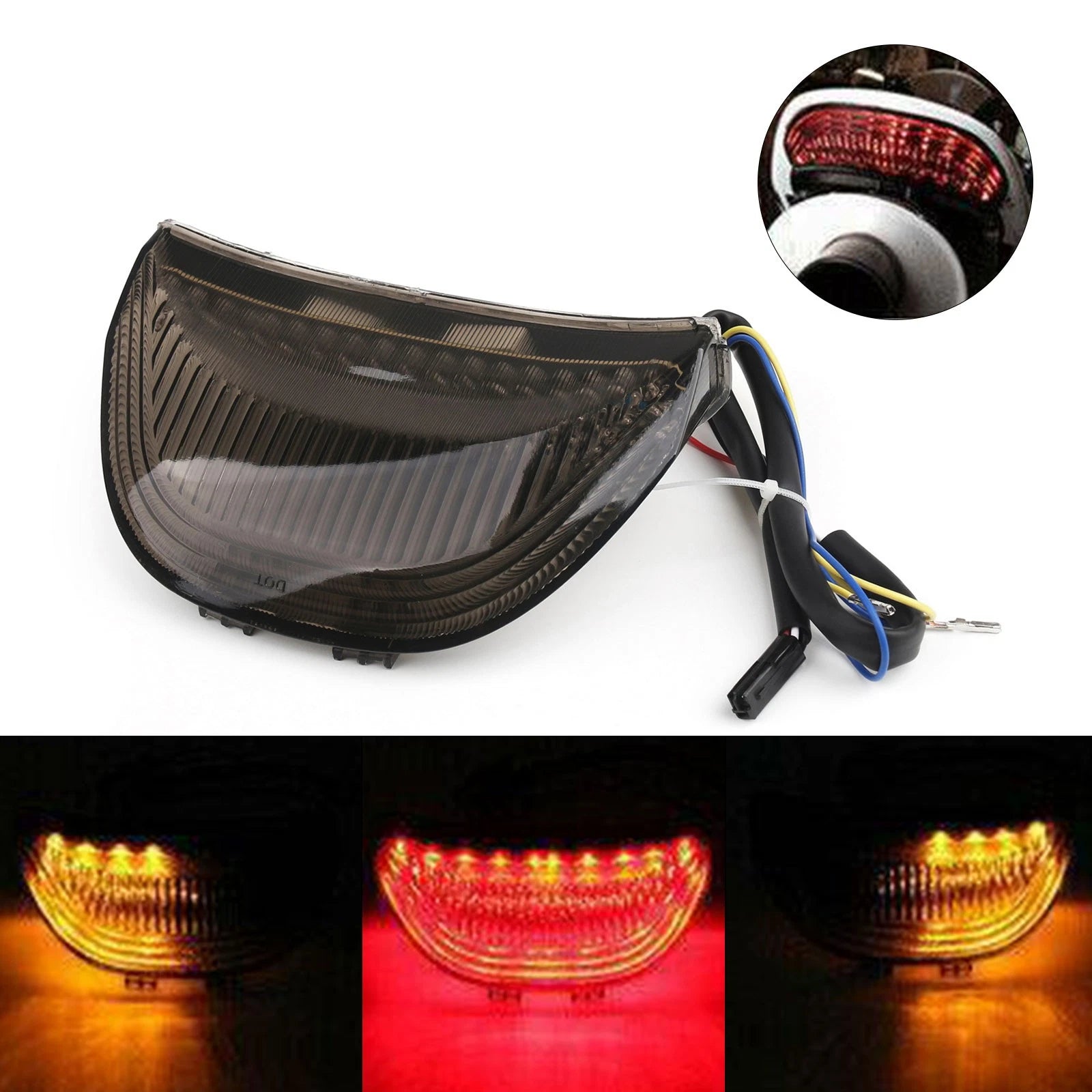 Integrated LED Tail Light Turn Signals for Honda CBR600RR CBR1000RR (2003–2006)
