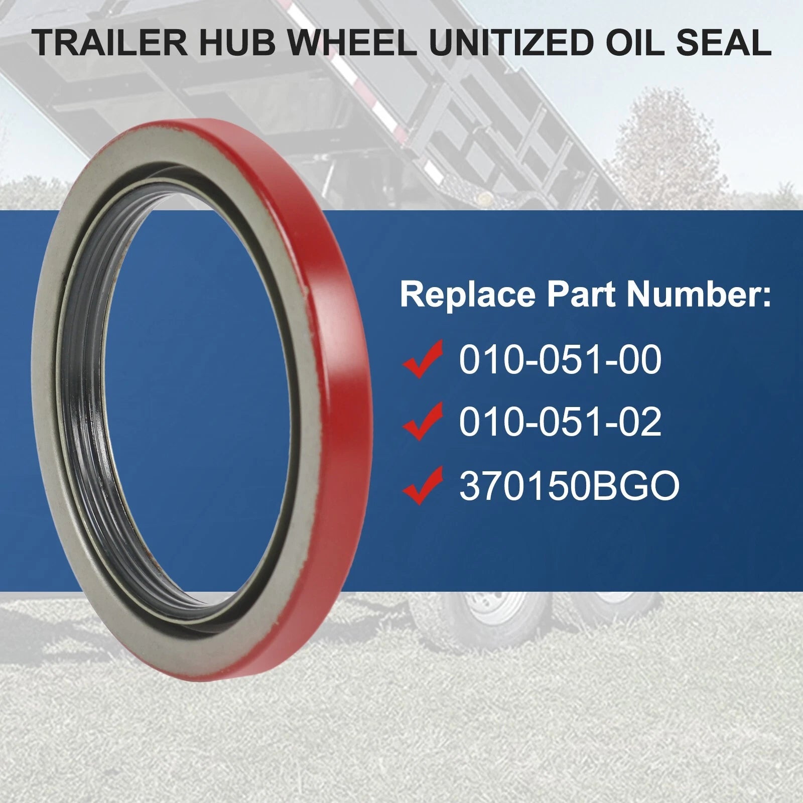 Set of 2 Dexter Seal Replacement for 10-51-2 Grease (9K 10K)