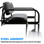 Folding Steel Frame Leather Seat Kit for EZGO Marathon (Pre-1994)