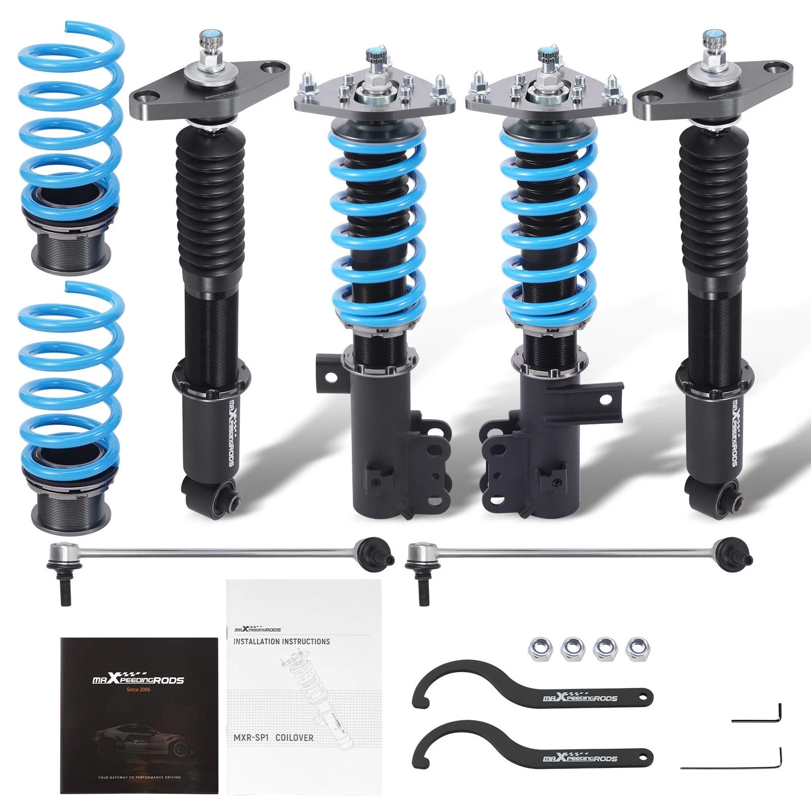 MaXpeedingrods T6 Coilover 24-Way Damping Adj. for Hyundai Genesis Coupe (2010–2016)