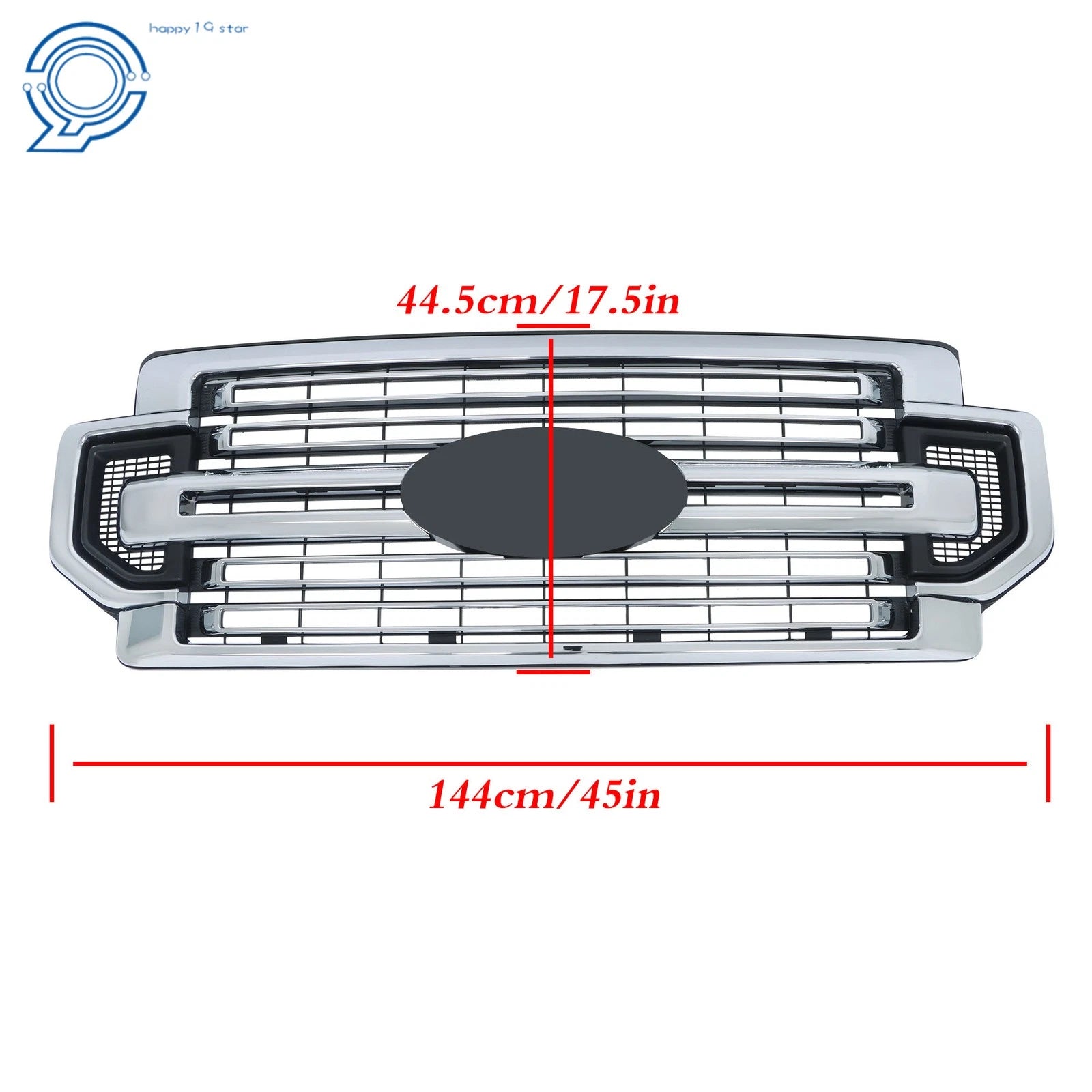 Chrome Front Grille for Ford F250 F350 Limited (2020–2022)