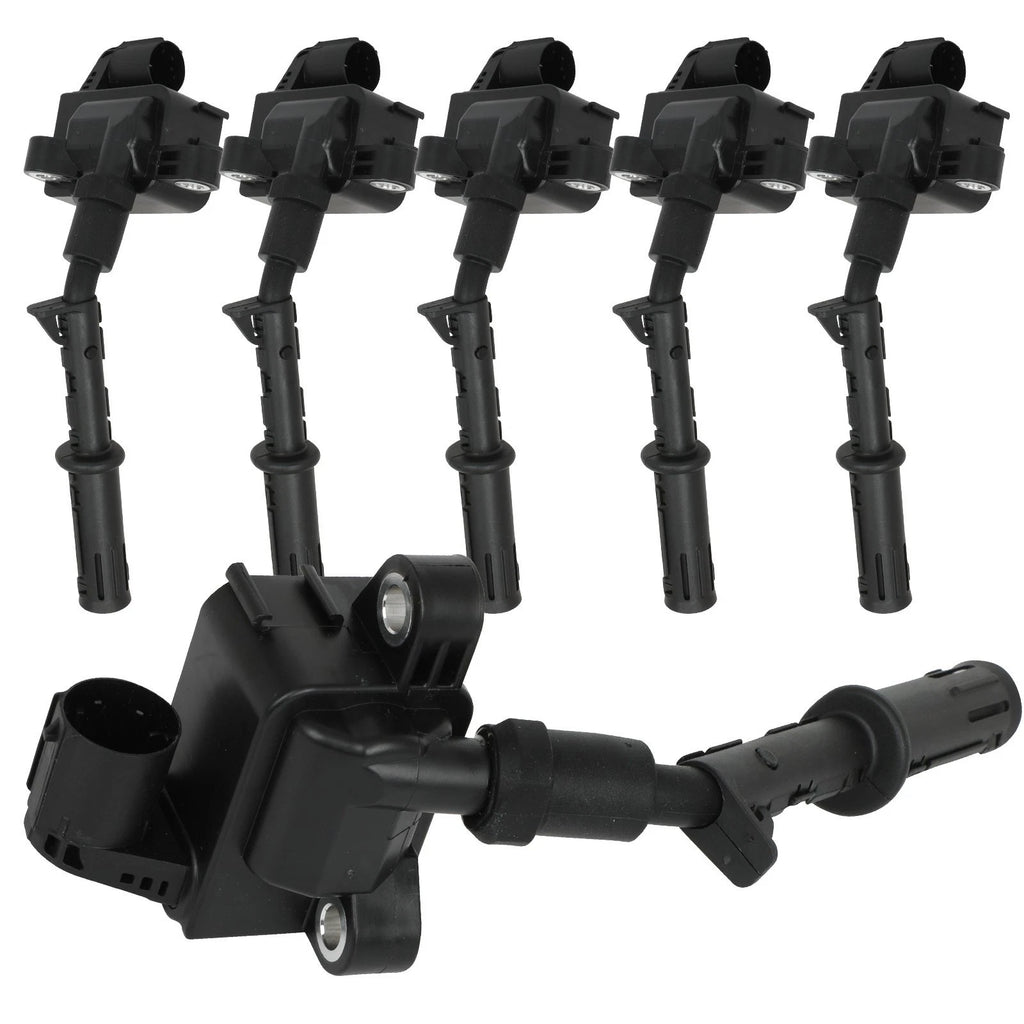 6 Ignition Coils for Mercedes Benz C300 (2013–2014) C350 (2012–2015) 3.5L
