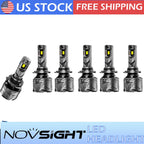 9005 + 9006 + H11 LED Headlight Combo for High Low Beam Fog Light (180000LM, 6500K)