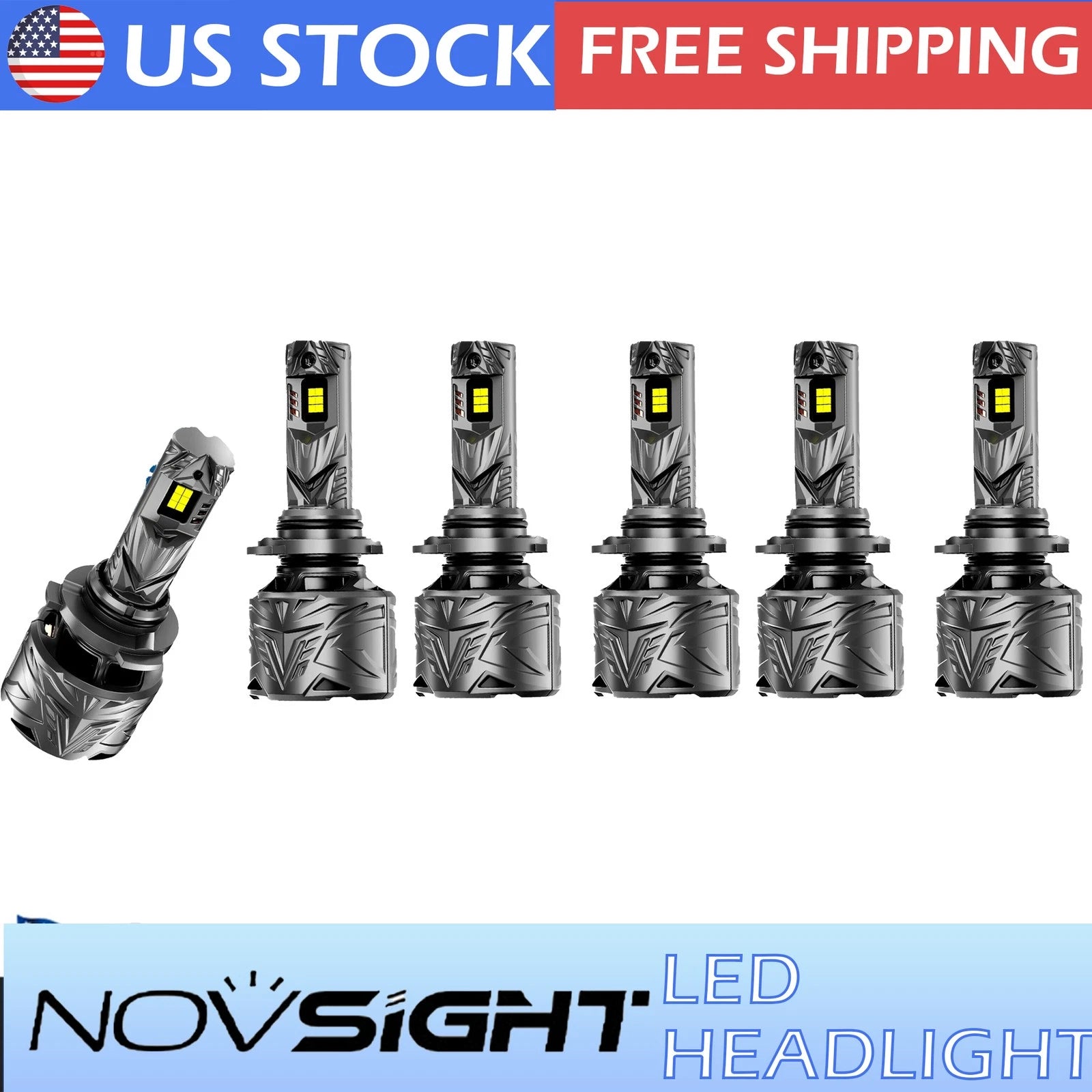 9005 + 9006 + H11 LED Headlight Combo for High Low Beam Fog Light (180000LM, 6500K)
