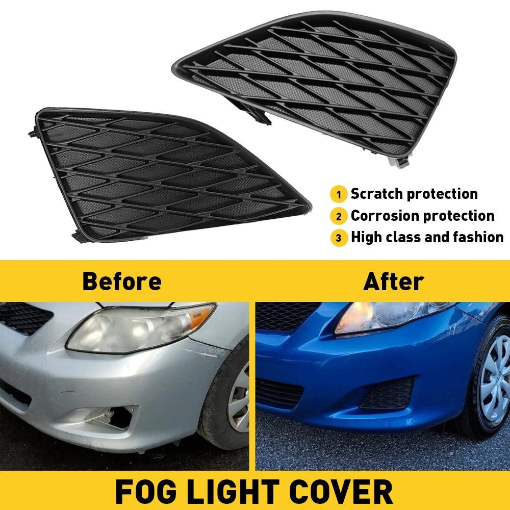 Set of 2 Fog Light Covers for Toyota Corolla (2009–2010)