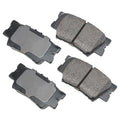 Set of 4 Akebono ProACT Rear Disc Brake Pads for Lexus ES350 (2007–2010)
