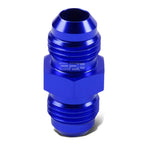 8AN Male Straight Coupler Adapter Flare for Gas/Oil/H2O (Anodized Blue)