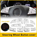 Steering Wheel Button Silver Trim for Mercedes A B C Class GLC CLA CLS (2010–2023)