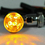 Universal Chrome Mini Bullet Turn Signal Indicator Light CR Len T9