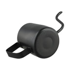 Set of 2 Black Stainless Steel Pots for Plants (Compact & Stylish)