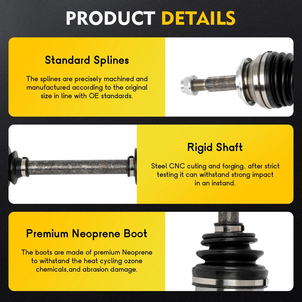 CV Axle Shaft Assembly for Scion xB (2008–2015) Front Right