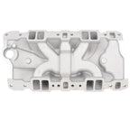 SBC Aluminum Intake Manifold for Chevy 305 327 350 383 (1955–1986) Satin Finish