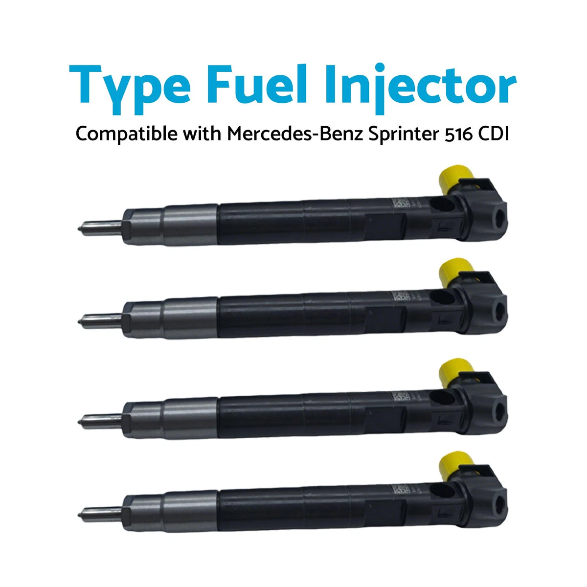 4X Fuel Injector for Mercedes-Benz (R00002D A6510704987 28342997)