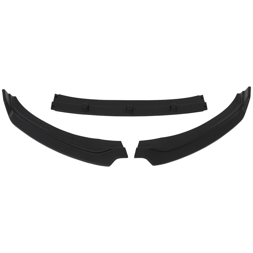 Matte Black 3PC Front Bumper Lip Spoiler for Hyundai Elantra (2017-2018)