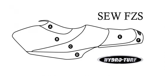 Seat Cover for Yamaha FZS (2012–2016) & SHO/SVHO (2009–2016) Hydro Turf