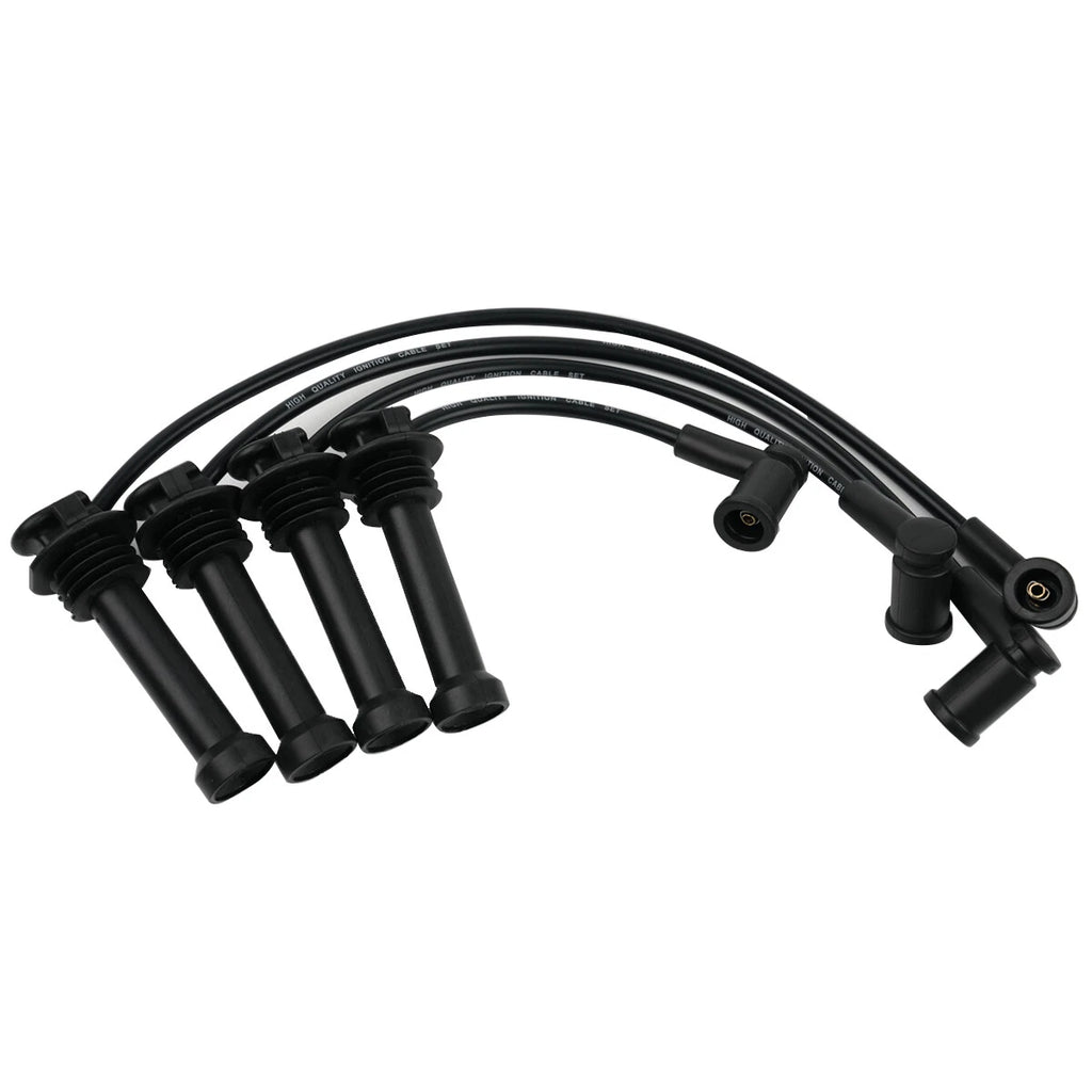 4X Spark Plug & 4X Wire for Ford Contour 2.0L (1998–2000)