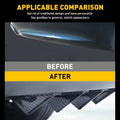 4X Universal Rear Shark Fin Diffuser Spoiler Lip Splitter Carbon Fiber
