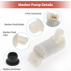 Windshield Washer Pump w/ Grommet for Isuzu (No. 2892050Y00)