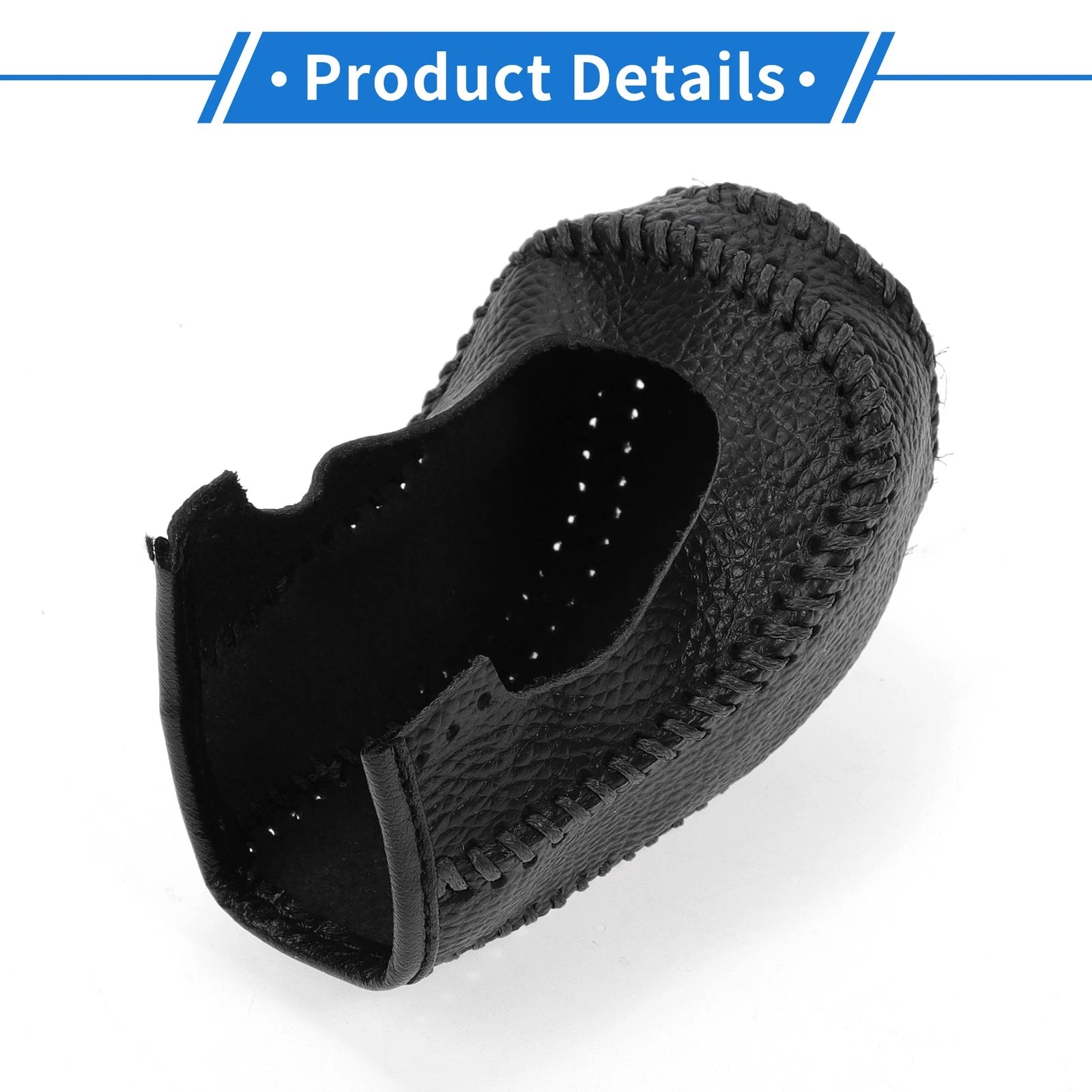1 Pc Gear Shift Knob Cover for Hyundai Tucson (2015–2018) Pebbled Black