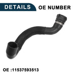 Radiator Hose for BMW 535i Engine Coolant Water Hose Black 1 Pc