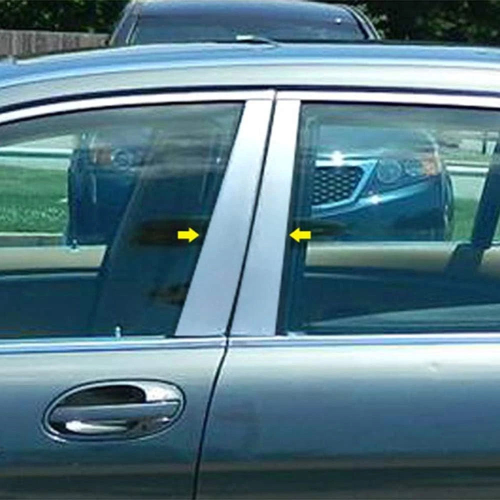 Luxury Chrome Pillar Post Trim 4pc for BMW 7 Series (2002–2008)