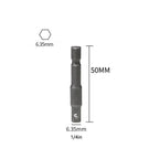 1/4 Hex Shank to 1/4 Socket Drive Adapter for Drill Drivers (Universal)