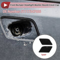 Washer Nozzle Cover Cap Set of 2 No.51117347666 for BMW X1 (2013–2015) Black