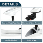 Rear Left Exterior Door Handle for BMW F07 F10 (2009–2017) No. 51217231933 White Silver Tone
