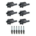 Set of 6 Ignition Coils & Iridium Spark Plugs for Silverado 1500 (2014–2018)